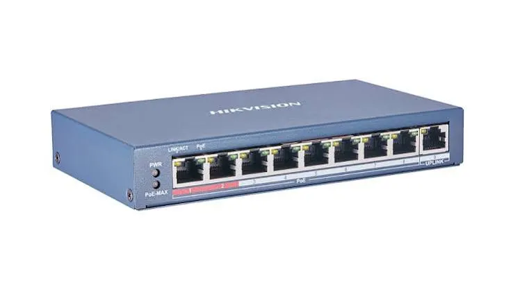 HIKVISION 8 PORT POE SWITCH DS-3E0109P-E/MB