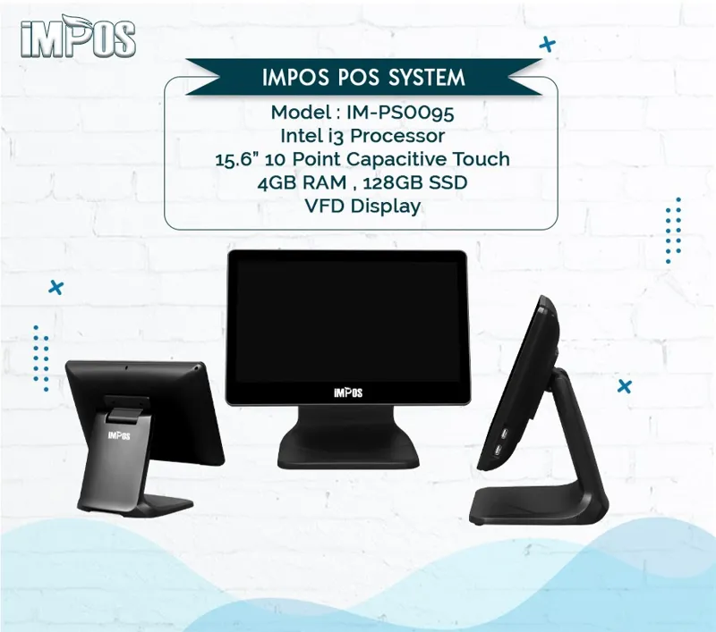 IMPOS 0095 WHITE I3/ 4GB / 128SSD / VFD